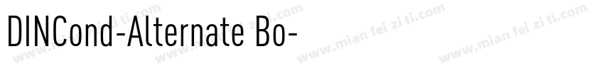 DINCond-Alternate Bo字体转换